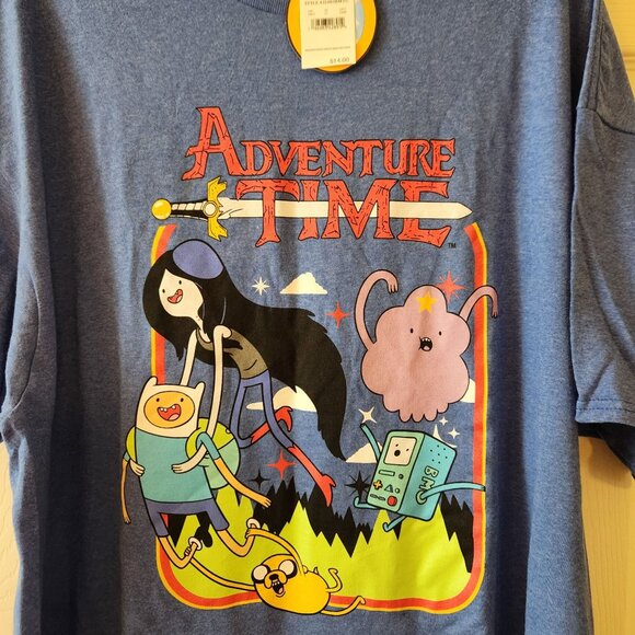Adventure Time Graphic T-Shirt XXL Finn, Jake, Marceline, Lumpy Space Princess - Picture 2 of 8